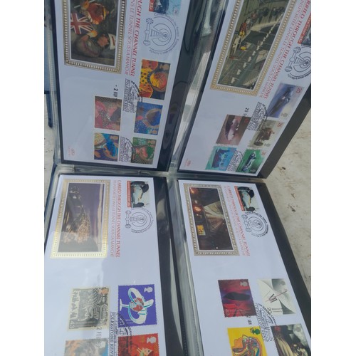 82 - 4 x folders full of Stamp First Day Covers : 2 x folders of Channel Tunnel , 1 x QEII Nations around... 