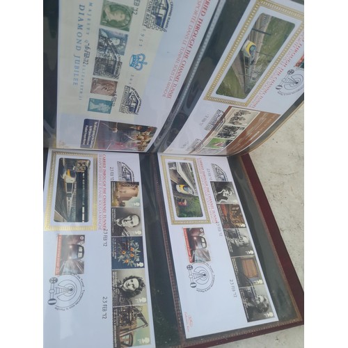 83 - 4 x folders of Stamp First Day Covers :folder of Channel Tunnel , others are multithematic