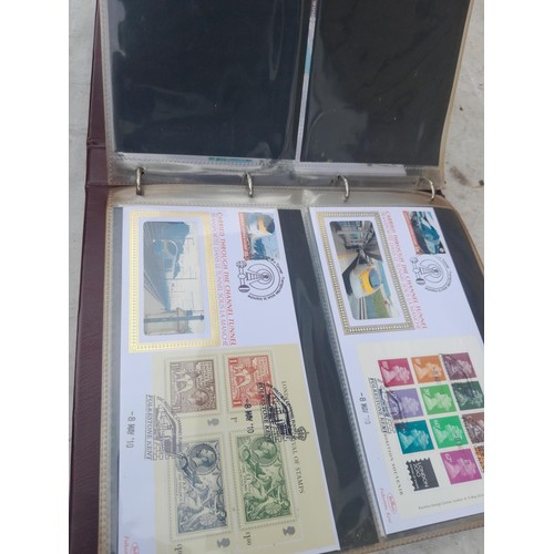 83 - 4 x folders of Stamp First Day Covers :folder of Channel Tunnel , others are multithematic