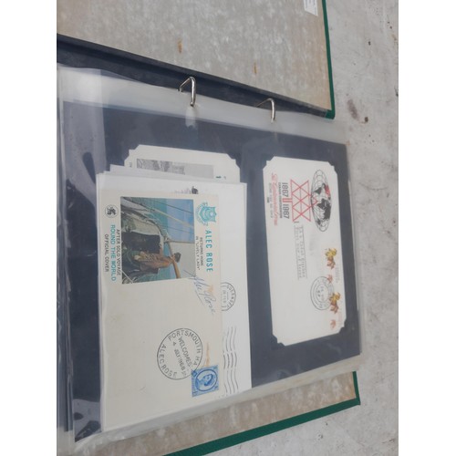 83 - 4 x folders of Stamp First Day Covers :folder of Channel Tunnel , others are multithematic