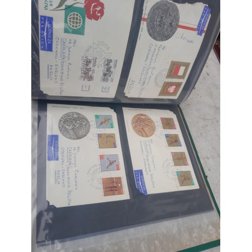 83 - 4 x folders of Stamp First Day Covers :folder of Channel Tunnel , others are multithematic