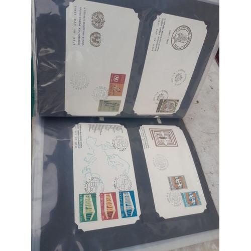 83 - 4 x folders of Stamp First Day Covers :folder of Channel Tunnel , others are multithematic