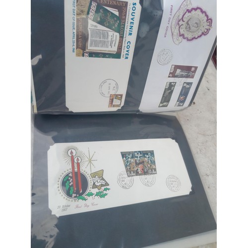 83 - 4 x folders of Stamp First Day Covers :folder of Channel Tunnel , others are multithematic