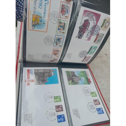 83 - 4 x folders of Stamp First Day Covers :folder of Channel Tunnel , others are multithematic