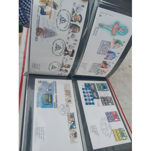 83 - 4 x folders of Stamp First Day Covers :folder of Channel Tunnel , others are multithematic