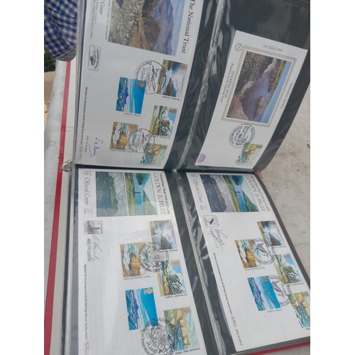 83 - 4 x folders of Stamp First Day Covers :folder of Channel Tunnel , others are multithematic