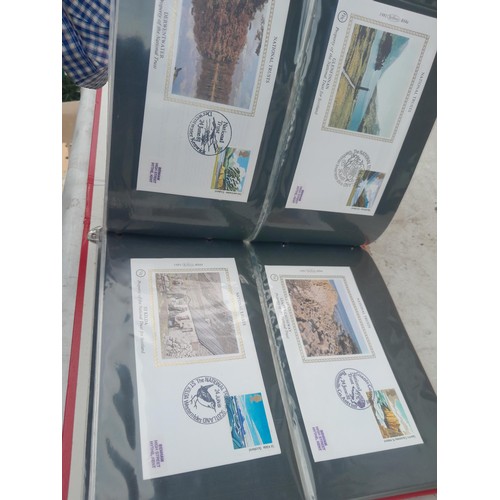 83 - 4 x folders of Stamp First Day Covers :folder of Channel Tunnel , others are multithematic