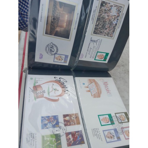 83 - 4 x folders of Stamp First Day Covers :folder of Channel Tunnel , others are multithematic