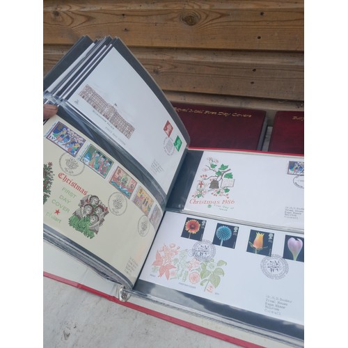 85 - 5 x folders of stamp first day covers, mixed themed , one album of RAF interest signature cards