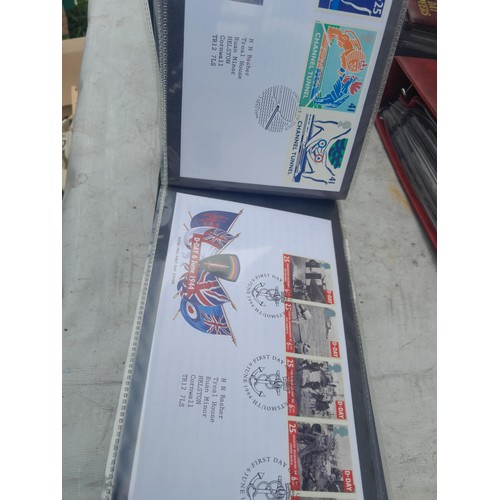 86 - Stamp First Day covers in folders, a multithematic collection