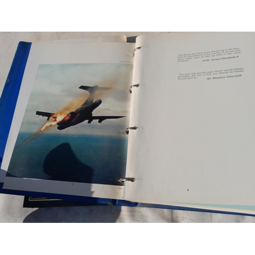 108 - Mainly military aviation history : museum photos in an album, RAF Briefing Book with differing conte... 