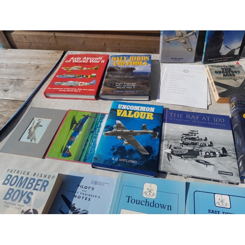 109 - Box of books : Mainly military aviation history, some Devon military interest