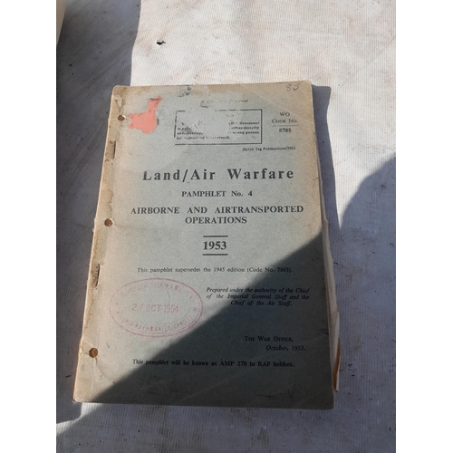 110 - 1953 Land / Air Warfare pamphlet No 4 & The Battle of Britain Experience by Richard Overy in slip co... 