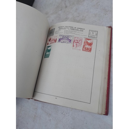 139 - Box file of stamps, an album of World stamps and a Commonwealth collection in album