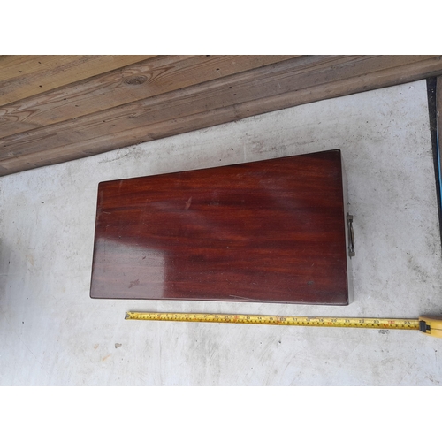 145 - Very large Victorian mahogany writing slope