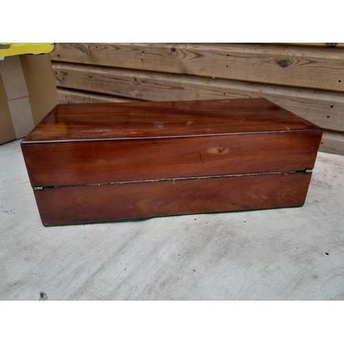 145 - Very large Victorian mahogany writing slope