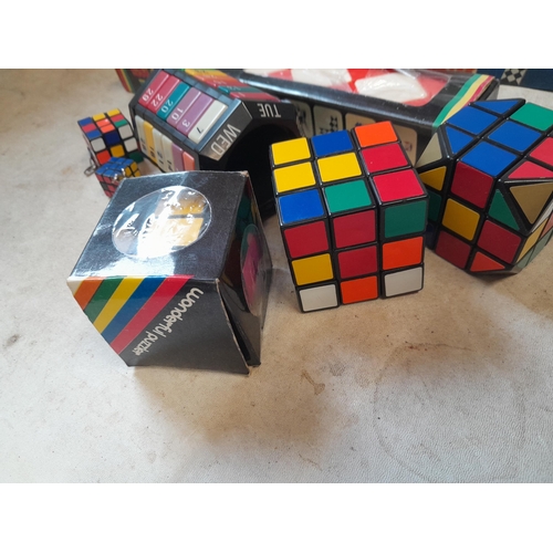 287 - Rubiks cube, The Barrel, The Pyramid, The Snake and other toys, some boxed