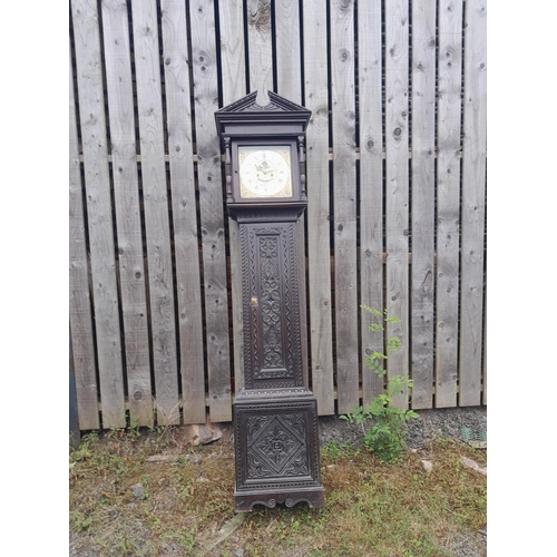 391 - An Impressive 18th century  longcase clock by William Burton of Kendal with brass and silvered dial,... 