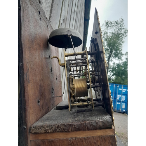 391 - An Impressive 18th century  longcase clock by William Burton of Kendal with brass and silvered dial,... 