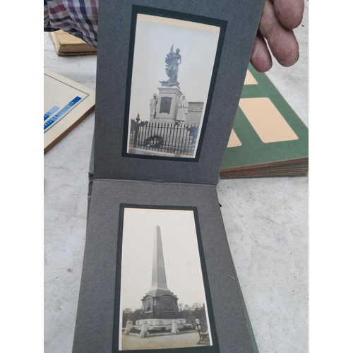 405 - Commemorative Souvenir Album, 2 x partially and sparsely filled black and white family photograph al... 