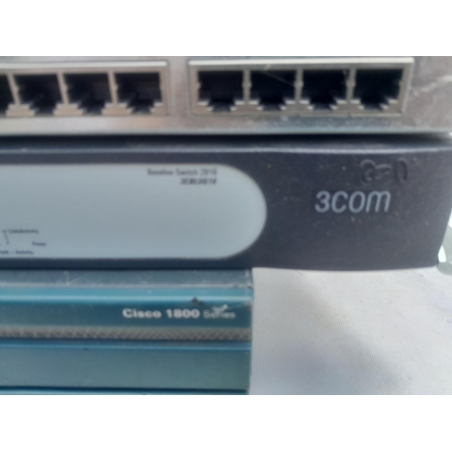 447 - 2 x Cisco Systems 1800 router, ethernet junction network etc.