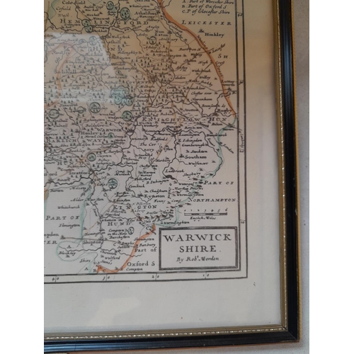 616 - Antique book map print by Robert Morden F&G 28 cms x 22 cms