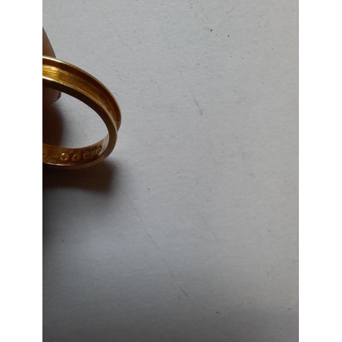 20 - 18 ct gold ring size O, 2.9 g