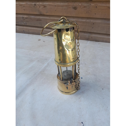 63 - Vintage brass miners lamp : Protector Lamp & Lighting  Ltd