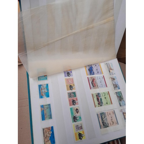 4 - Assorted stamp stock books and loose pages with mint and used QEII era Commonwealth, badly stored wi... 