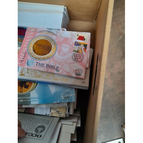 6 - Assorted stamp first day covers in 2 x folders and loose in a box