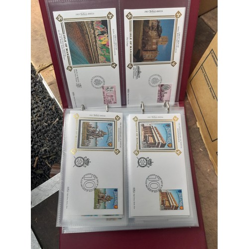 6 - Assorted stamp first day covers in 2 x folders and loose in a box