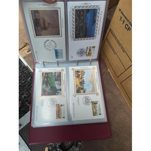 6 - Assorted stamp first day covers in 2 x folders and loose in a box