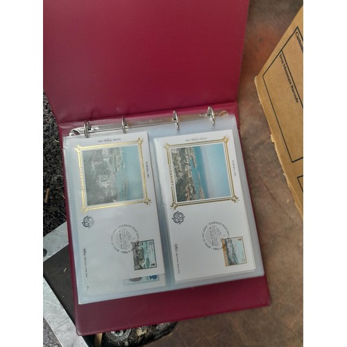 6 - Assorted stamp first day covers in 2 x folders and loose in a box