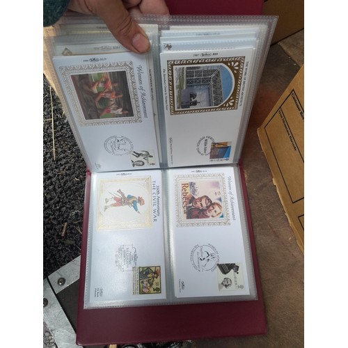 6 - Assorted stamp first day covers in 2 x folders and loose in a box