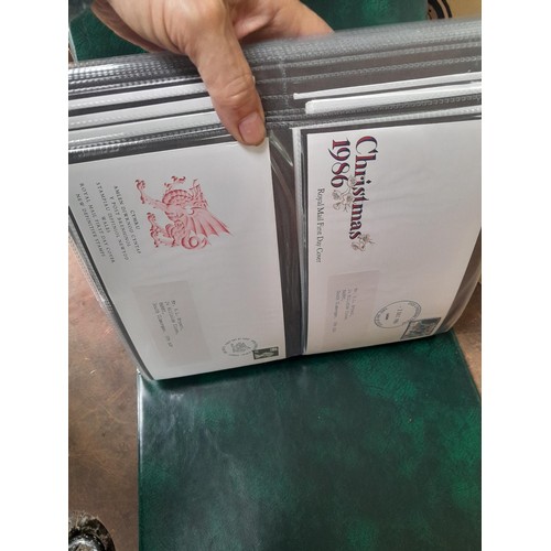 8 - Stamp First Day covers in 2 x Royal Mail and 2 x Kestrel albums