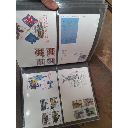 8 - Stamp First Day covers in 2 x Royal Mail and 2 x Kestrel albums