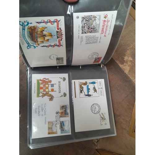 8 - Stamp First Day covers in 2 x Royal Mail and 2 x Kestrel albums