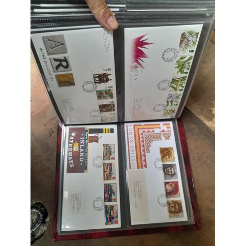 8 - Stamp First Day covers in 2 x Royal Mail and 2 x Kestrel albums