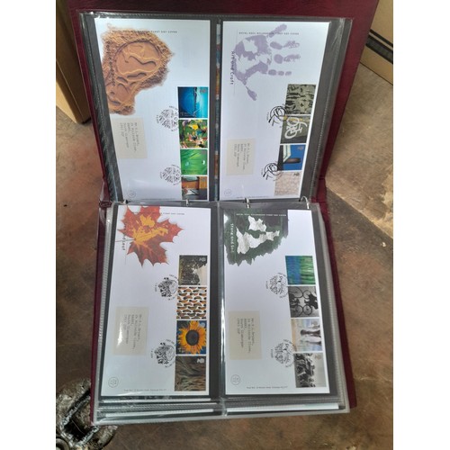 8 - Stamp First Day covers in 2 x Royal Mail and 2 x Kestrel albums