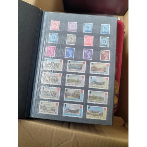 12 - Stamps :  British Accumulation some mint but mostly used in a shoe box and tin loose and on stock sh... 