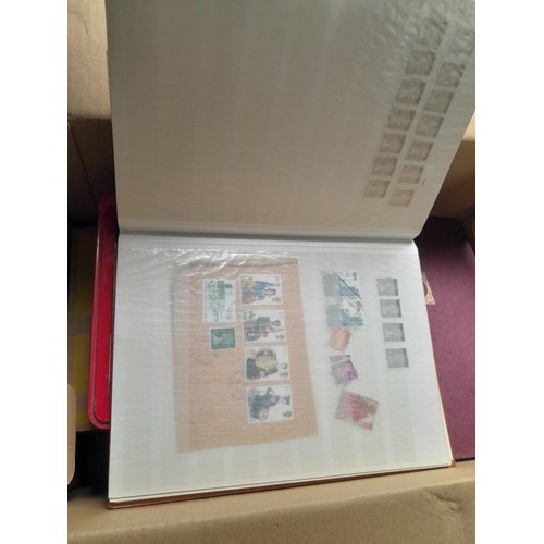 12 - Stamps :  British Accumulation some mint but mostly used in a shoe box and tin loose and on stock sh... 