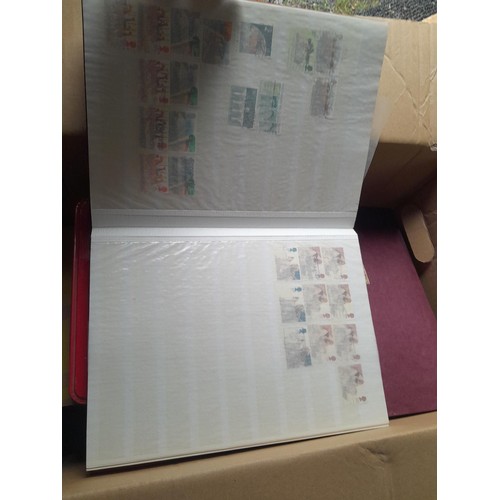 12 - Stamps :  British Accumulation some mint but mostly used in a shoe box and tin loose and on stock sh... 