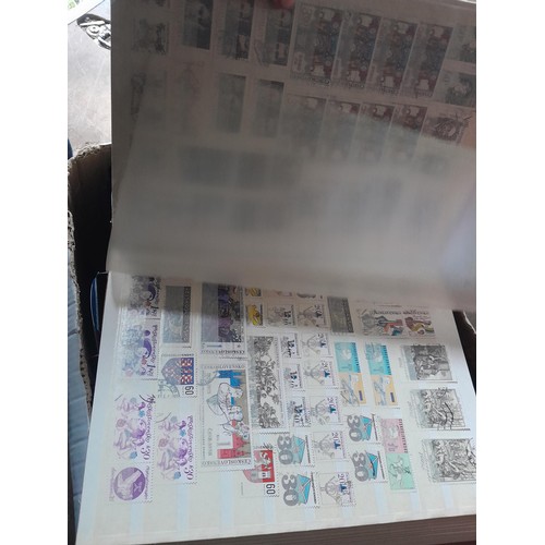 16 - Stamps : 2 x stock books containing mainly Czechoslovakia with duplication