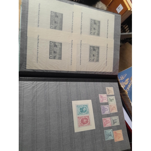 20 - Stamps of Belgium in stockbook, mounted used and mint better sets and miniature sheets