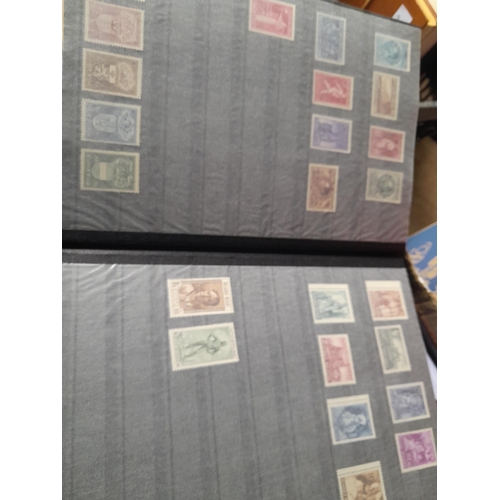 20 - Stamps of Belgium in stockbook, mounted used and mint better sets and miniature sheets