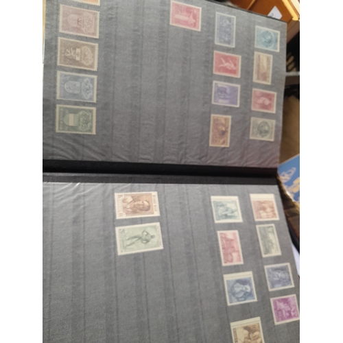 20 - Stamps of Belgium in stockbook, mounted used and mint better sets and miniature sheets