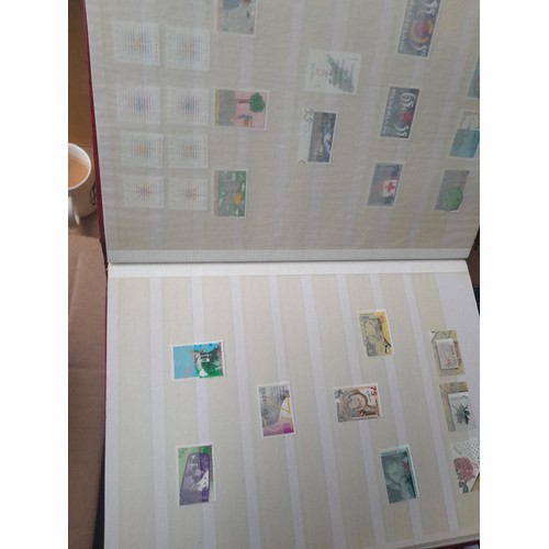 23 - 3 x stock books with a large accumulation of stamps of the Netherlands, a few used but mainly unmoun... 