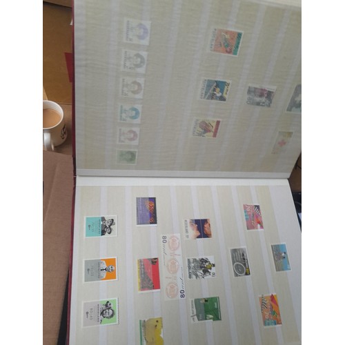 23 - 3 x stock books with a large accumulation of stamps of the Netherlands, a few used but mainly unmoun... 