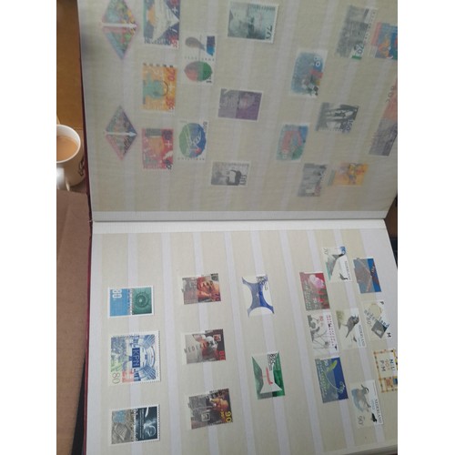 23 - 3 x stock books with a large accumulation of stamps of the Netherlands, a few used but mainly unmoun... 