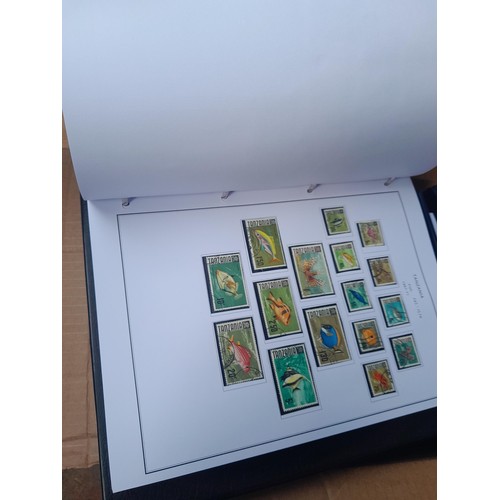 24 - Stamps of British Africa, 11 clean folders with printed pages for various countries either empty or ... 